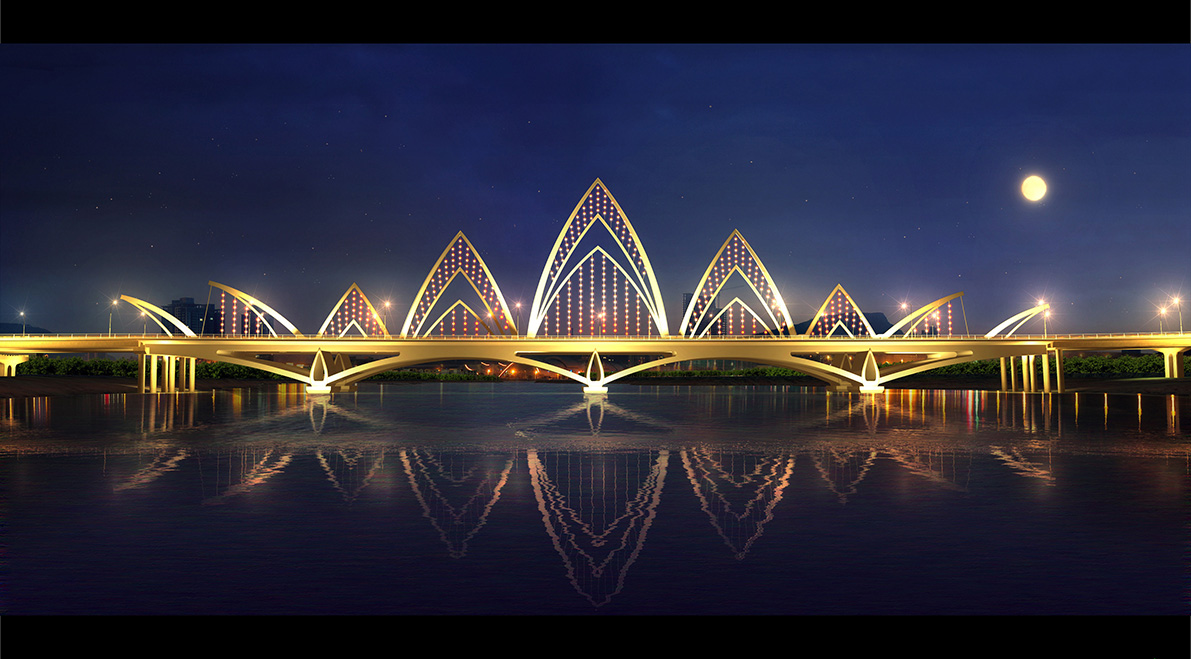 九龍(long)江(jiang)北(bei)港(gang)主橋