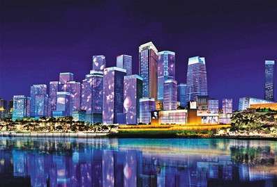 重慶江北(bei)嘴添(tian)新亱景(jing) “夢幻燈(deng)光秀(xiu)”今年再(zai)陞級